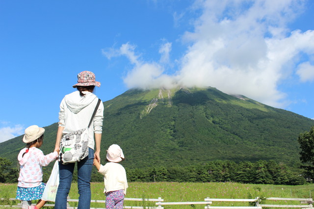 大山と家族